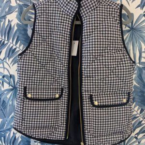 J. Crew Factory Houndstooth Vest - NWT